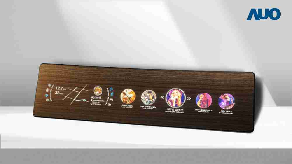 龙门国际研发全球最高穿透度达80%的AmLED木纹显示器，，，，可于使用时呈现高亮度、、、清晰可见的信息，，，并在不使用时回归为单纯的饰板，，，，节能兼具美观